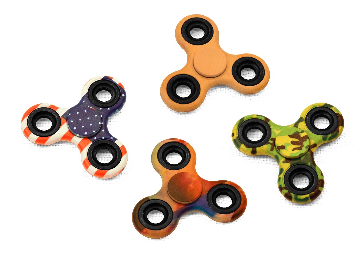 Fidget Spinner Sett, 4 Spinners